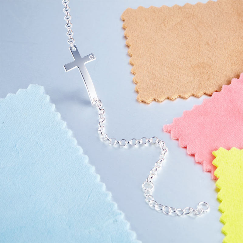 Solid 925 Sterling Silver Bracelet Cross Religious and Wedding Gift Classic