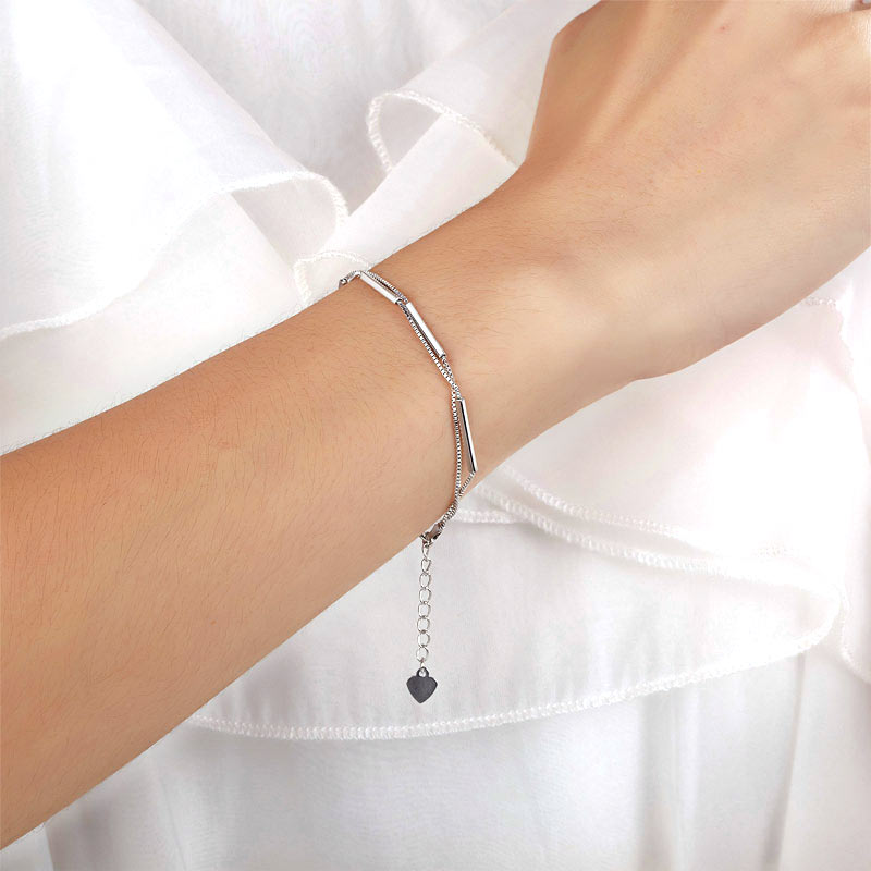 Solid 925 Sterling Silver Bracelet Dangle Fashion Bridesmaid Wedding Gift