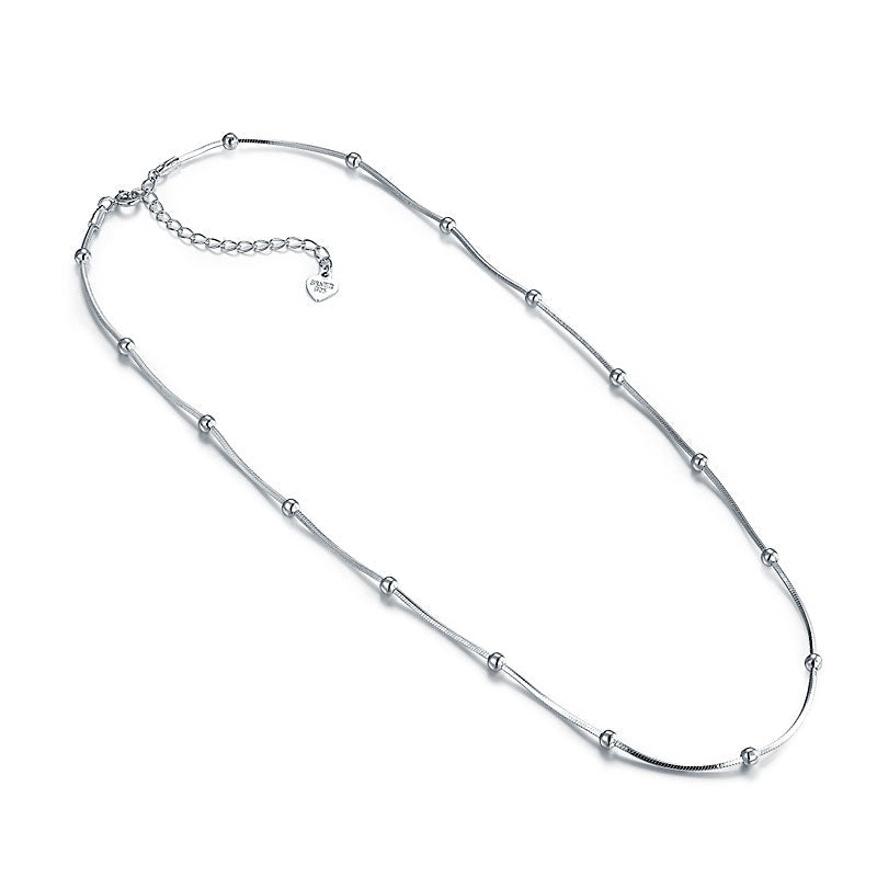 Solid 925 Sterling Silver Chain Necklace