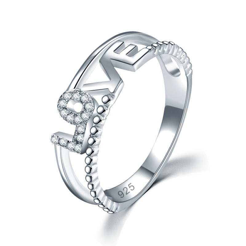Solid 925 Sterling Silver Ring Band Fashion Ring