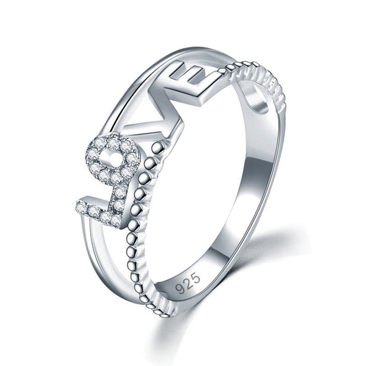 Solid 925 Sterling Silver Ring Band Fashion Ring