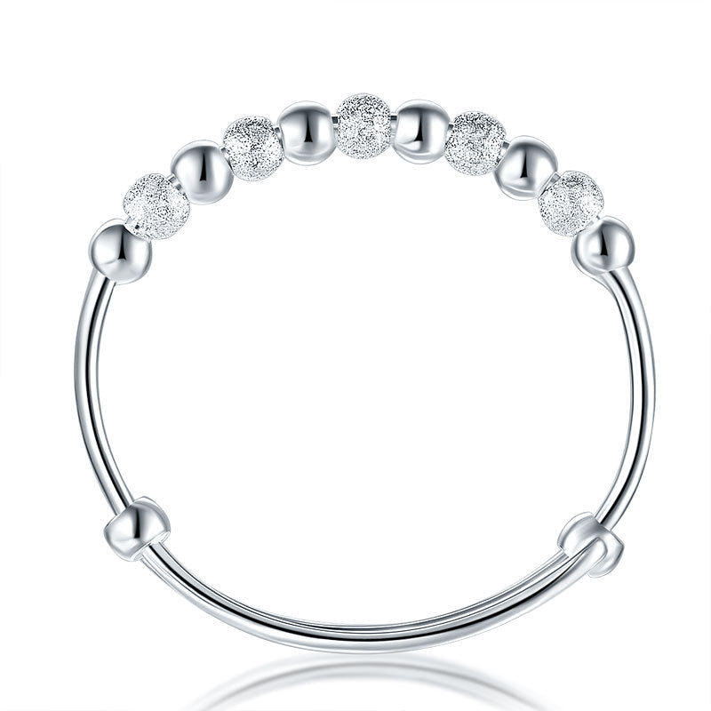 Solid 999 Silver Bangle Bracelet Baby Gift Adjustable Size