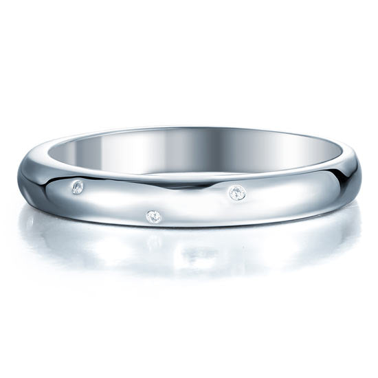 Sterling 925 Silver Wedding Band Ring