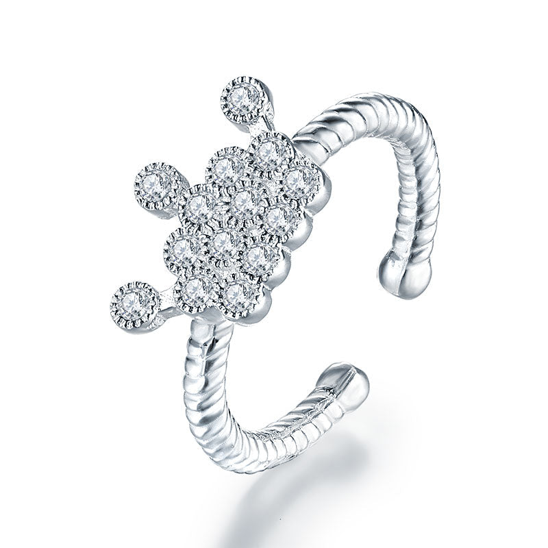 Kids Girls Princess Crown Ring Solid 925 Sterling Silver Children Jewelry