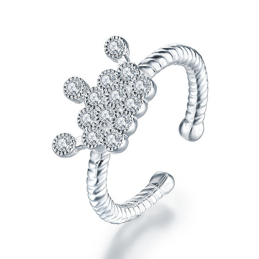 Kids Girls Princess Crown Ring Solid 925 Sterling Silver Children Jewelry