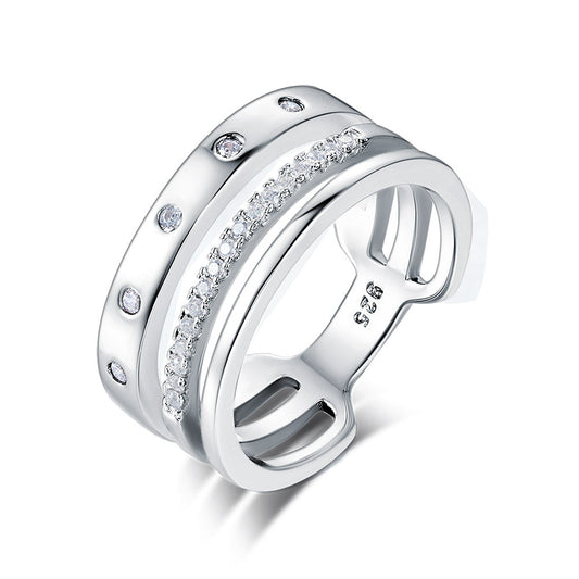 Wedding Band Anniversary Solid 925 Sterling Silver Ring