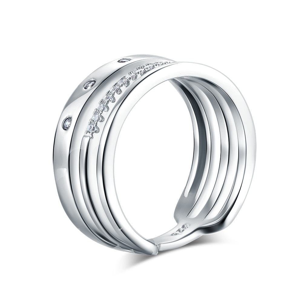 Wedding Band Anniversary Solid 925 Sterling Silver Ring